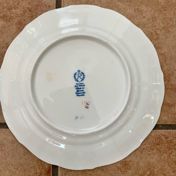 Vintage 10 Reichenbach Echo Kobalt Blue/Gold Plates - Picture 2 of 14